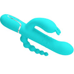 PRETTY LOVE - CAMMY 4 IN 1 MULTIFUNCTION TRIPPLE RABBIT VIBRATORBLUE
