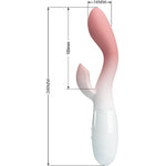 PRETTY LOVE - BRIGHTY G-SPOT VIBRATOR + CLITORIS STIMULATOR 30 VIBRATIONS PINK