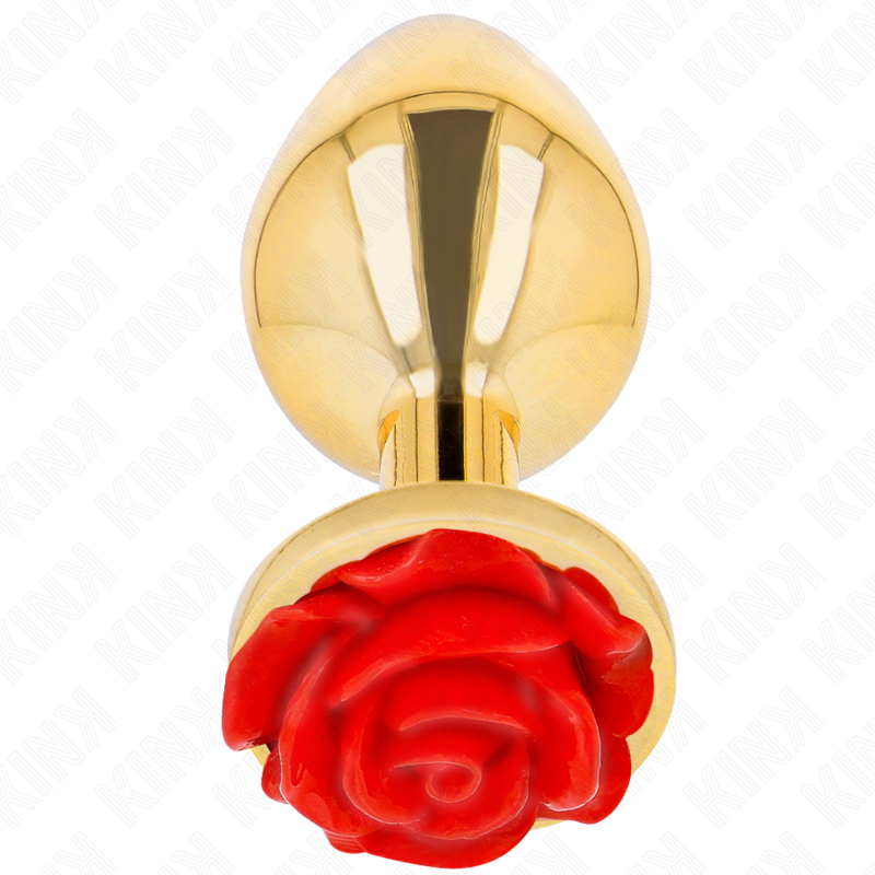 KINK -PLUG ANAL GOLD ROSE RED SIZE L