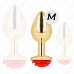 KINK -PLUG ANAL GOLD ROSE RED SIZE M