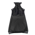 SUBBLIME - 955489 HALTER NECK DRESS WITH TRANSPARENCIES BLACK L/XL