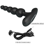 PRETTY LOVE - CORBAN ANAL VIBRATOR 10 VIBRATIONS BLACK
