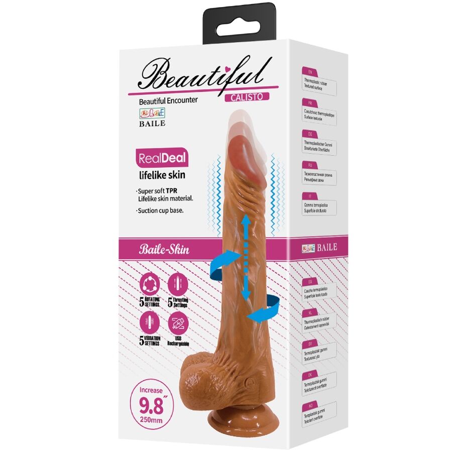 BAILE - CALISTO REALISTIC DILDO 24 CM FLESH