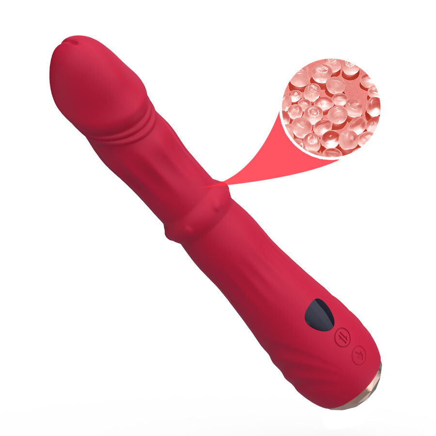 ARMONY - THERMO-ADJUSTABLE POINT A STIMULATOR VIBRATOR DILDO RED