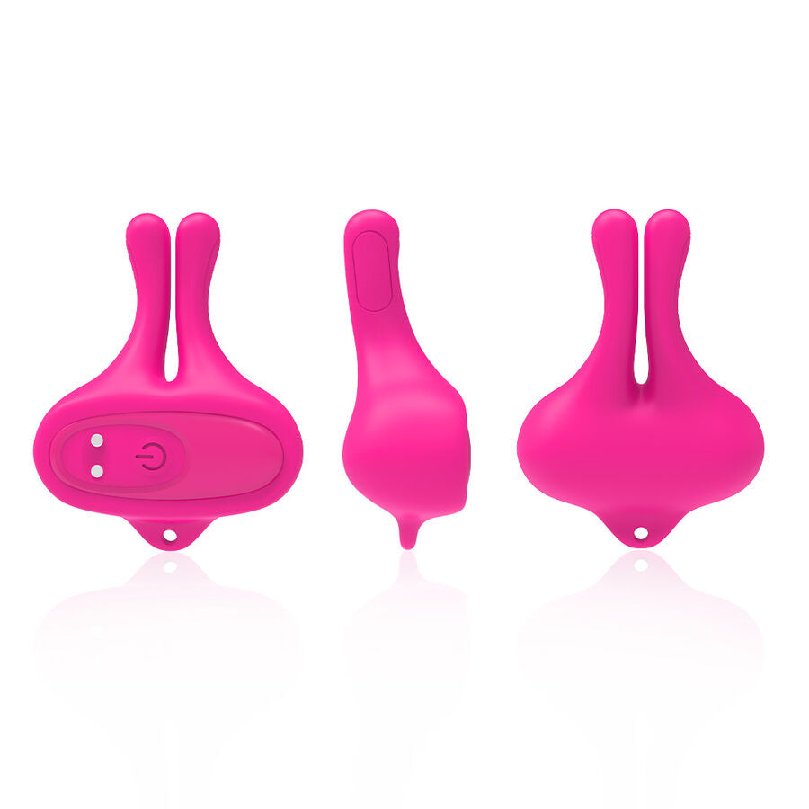 ARMONY - RABBIT SHAPE VIBRATION MAGNETIC NIPPLE CLAMPS PINK