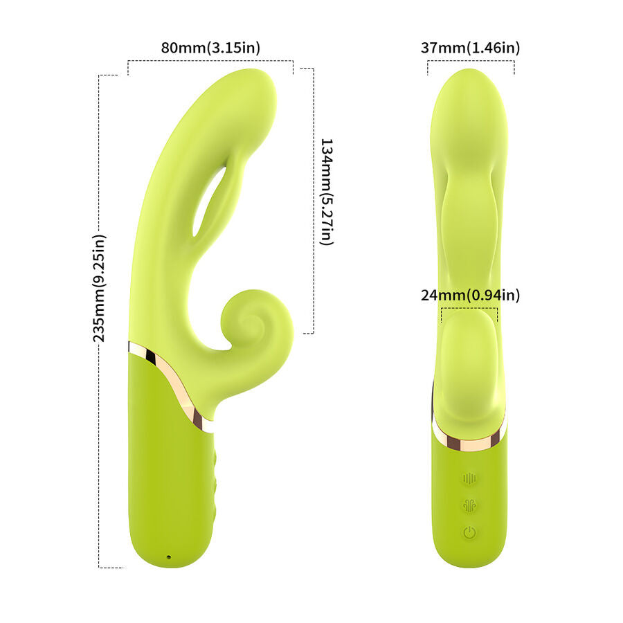 ARMONY - INFLABE POINT A TO STIMULATOR VIBRATOR GREEN