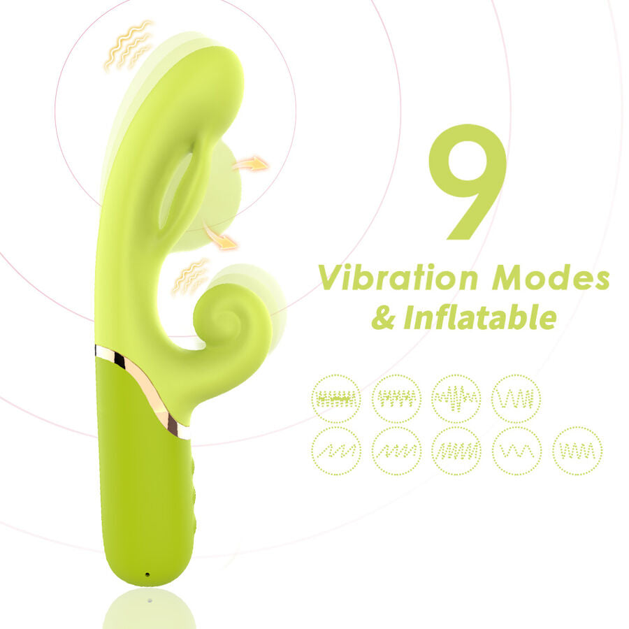 ARMONY - INFLABE POINT A TO STIMULATOR VIBRATOR GREEN