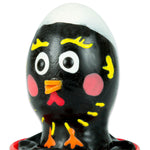 CONDOMERIE - HANDPAINTED NOVELTY CONDOMS CHICKEN BLACK