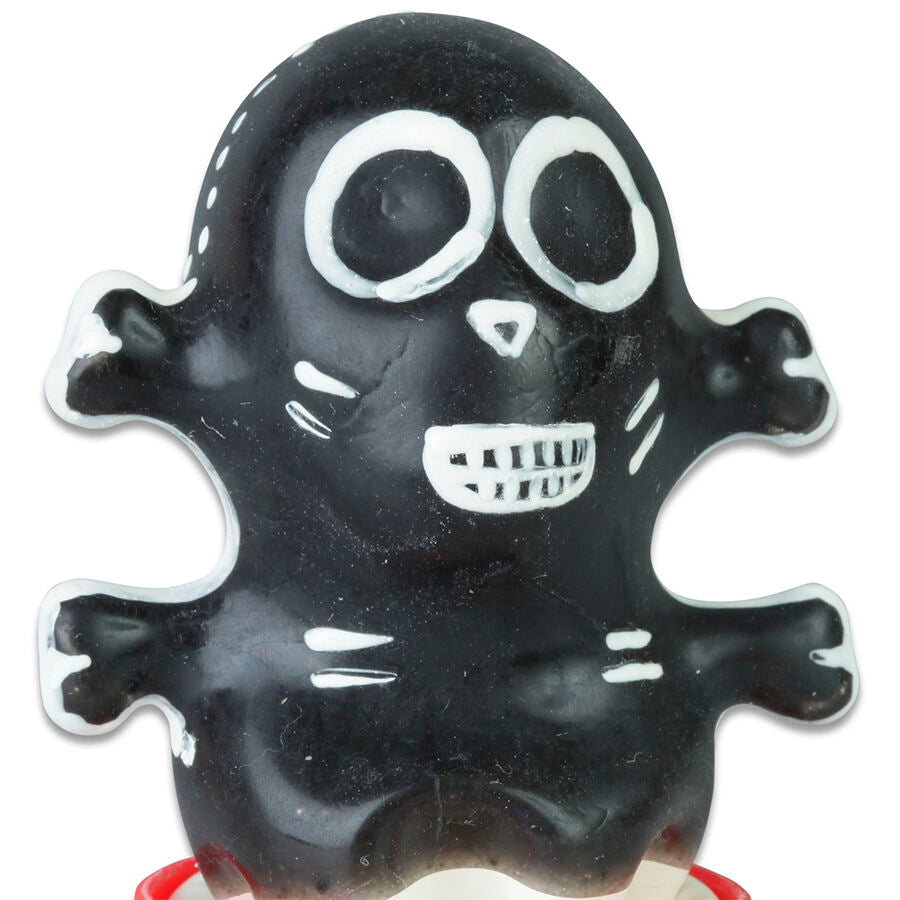 CONDOMERIE - HANDPAINTED NOVELTY CONDOMS SKULL BLACK MODEL 1