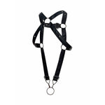 MOB - DNGEON BLACK CROSSED PENIS HARNESS ONE SIZE