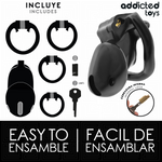 ADDICTED TOYS LOCKED - MINDNIGHT CELL PENIS CAGE SIZE S