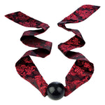 CALEXOTICS - SCANDAL BALL GAG WITH BLACK/RED BOW
