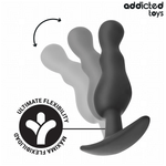 ADDICTED TOYS - SET OF 3 ANAL PLUG SILICONE MODEL 1