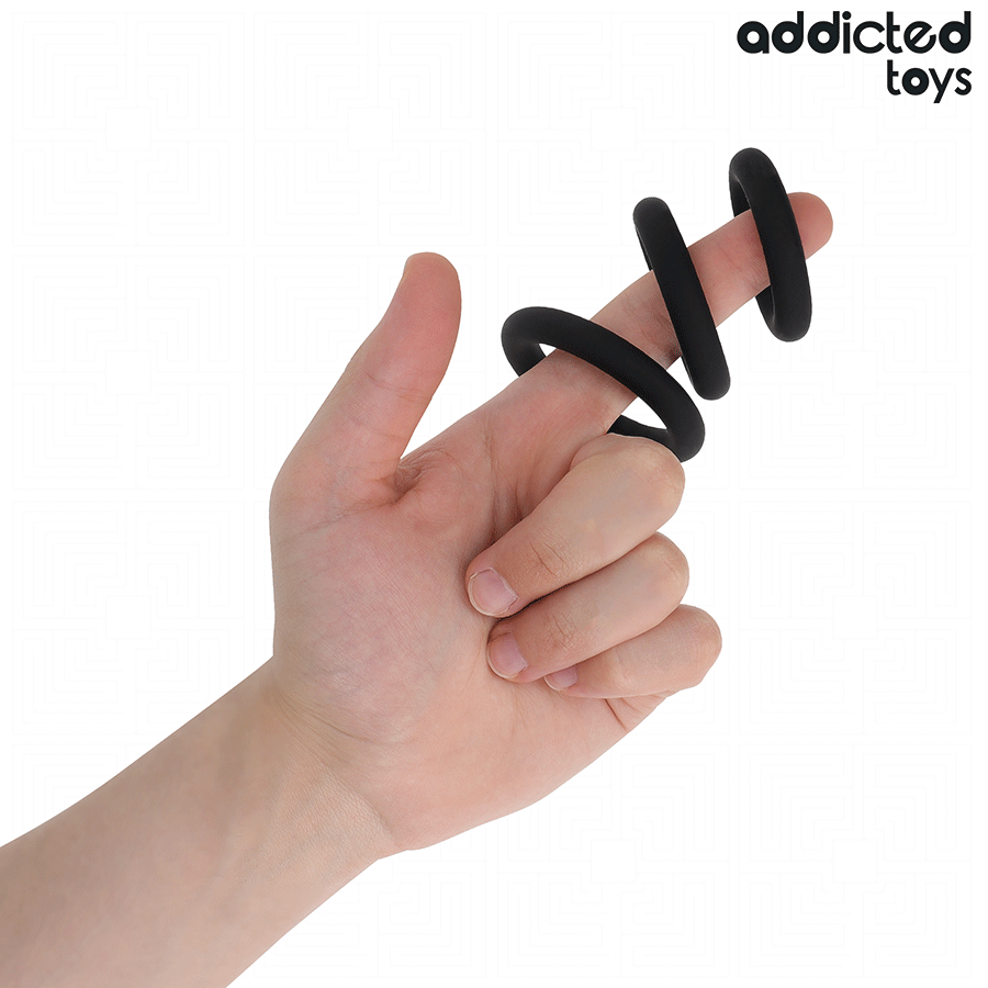 ADDICTED TOYS - SET OF SILICONE RINGS MODEL 1