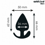 ADDICTED TOYS - ANAL PLUG SILICONE SIZE M 6.6 CM