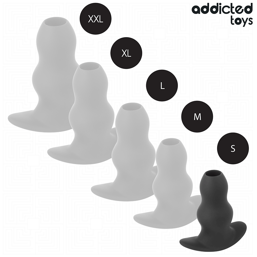 ADDICTED TOYS - HOLLOW ANAL PLUG SILICONE SIZE S 7.3 CM
