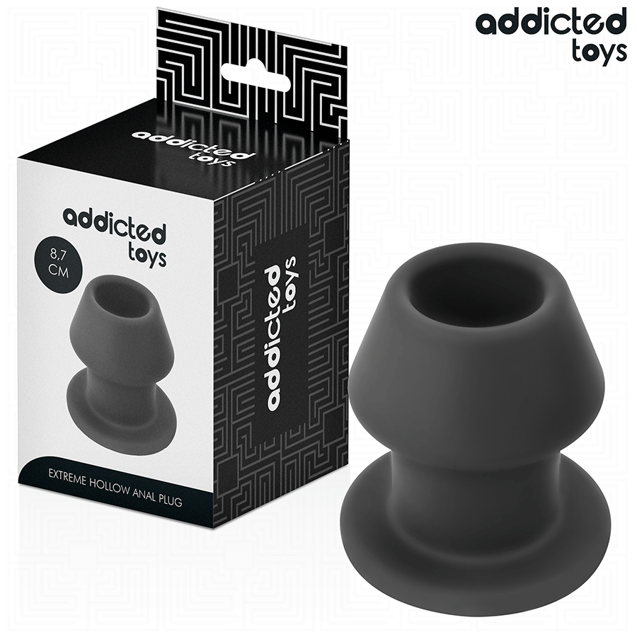 ADDICTED TOYS - EXTREME HOLLOW ANAL PLUG SILICONE SIZE M 8.7 CM