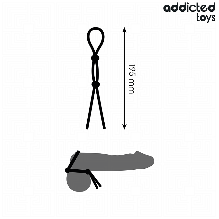 ADDICTED TOYS - SILICONE ROPE FOR THE DOUBLE LOOP PENIS