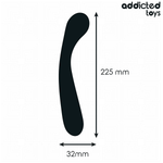 ADDICTED TOYS - DOUBLE ANAL MASSAGER SILICONE 22.5 CM