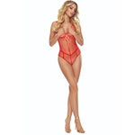 PASSION - BS114 RED GRID BODYSTOCKING
