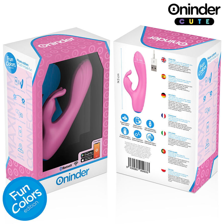 ONINDER CUTE - LOVE BUNNY VIBRATOR G-SPOT CLITORIS - FREE WORLDWIDE APP