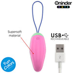 ONINDER CUTE - LOVE PLEASURE 360° VIBRATING-ROTATING SILICONE EGG - FREE GLOBAL APP