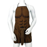DIABLO PICANTE - MUSCULAR APRON WITH 3D PENIS IN BROWN TONE