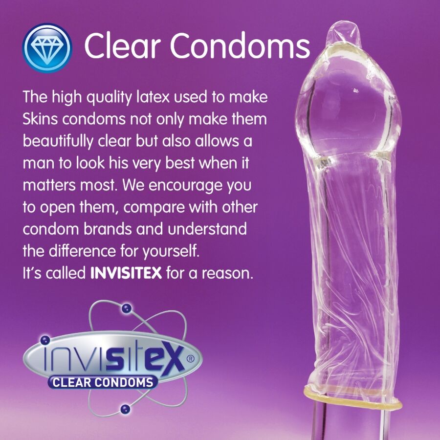 SKINS - EXTRA LARGE PREMIUM CONDOMS PACK 8