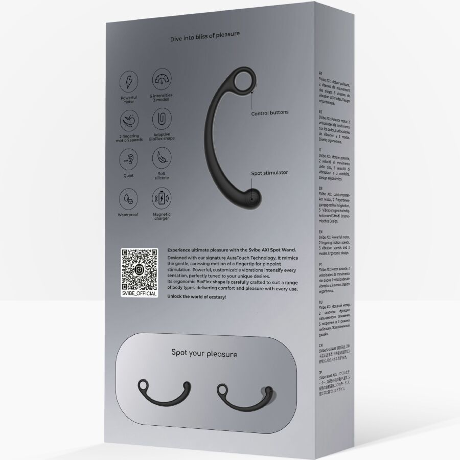 SNAIL VIBE - AXI VIBRATING MASSAGE WAND BLACK