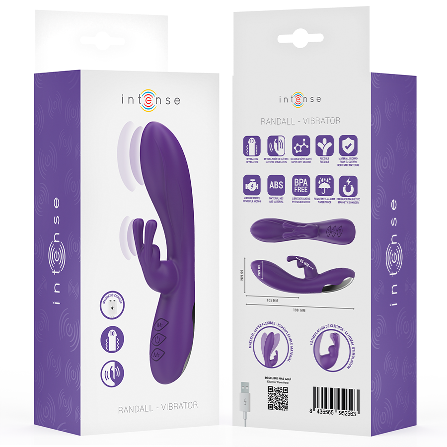 INTENSE - RANDALL RABBIT VIBRATOR 10 VIBRATIONS PURPLE
