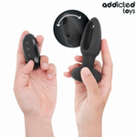 ADDICTED TOYS - ANAL PLUG WITH VIBRATING TONGUE AND REMOTE CONTROL