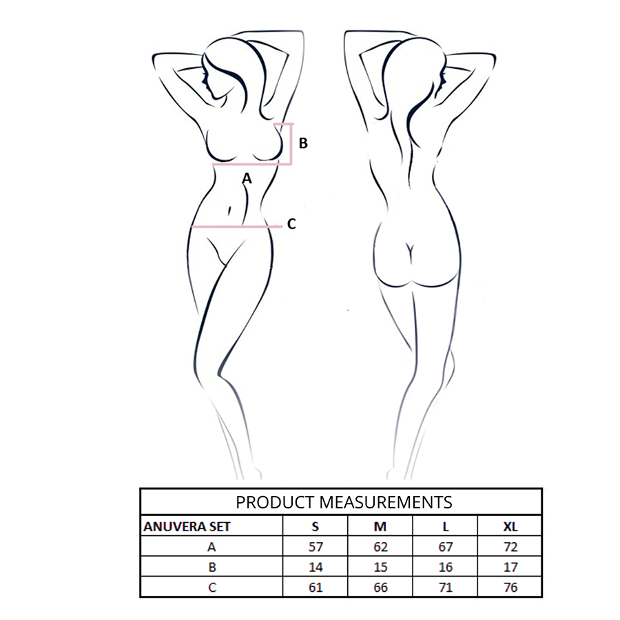 PASSION - ANUVERA BRA + THONG SET FIRE BRICK L/XL