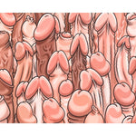 DIABLO PICANTE - COLOR MOUSE PAD WITH PENISES DESIGN