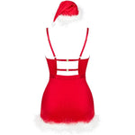 LIVCO CORSETTI FASHION - AGETHE LC 90607 CHEMISE + THONG + CHRISTMAS HAT L/XL