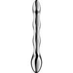 SATISFYER - COSMIC CREST 2 STAINLESS STEEL DOUBLE-ENDED DILDO