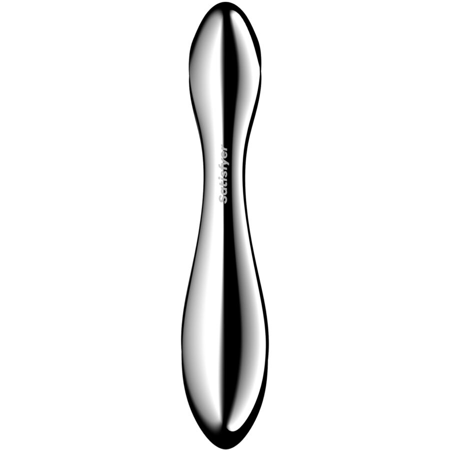 SATISFYER - PURE GRAVITY 2 STAINLESS STEEL DOUBLE-ENDED DILDO