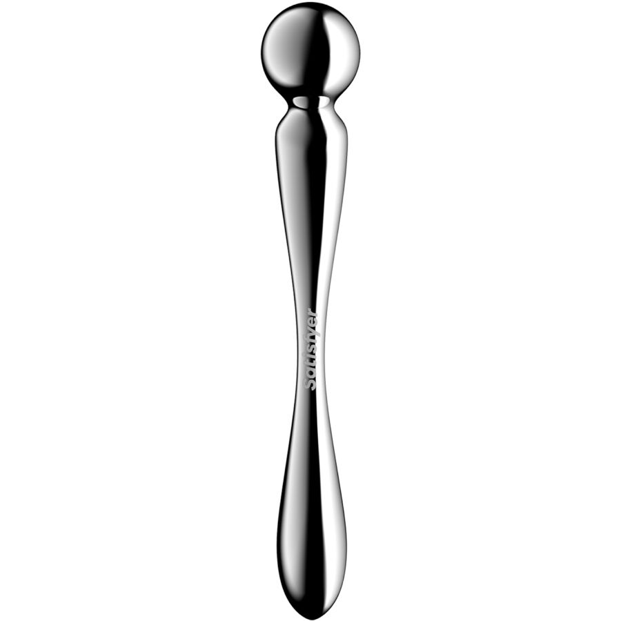SATISFYER - STAR FORCE 2 STAINLESS STEEL DOUBLE-ENDED DILDO