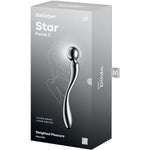 SATISFYER - STAR FORCE 2 STAINLESS STEEL DOUBLE-ENDED DILDO