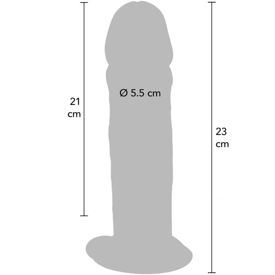 GET REAL - DELUXE THICK DOUBLE-DENSITY TPE DONG 23 CM