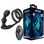 MR PLAY - VIBRATING ANAL PLUG WITH PENIS RING REMOTE CONTROL