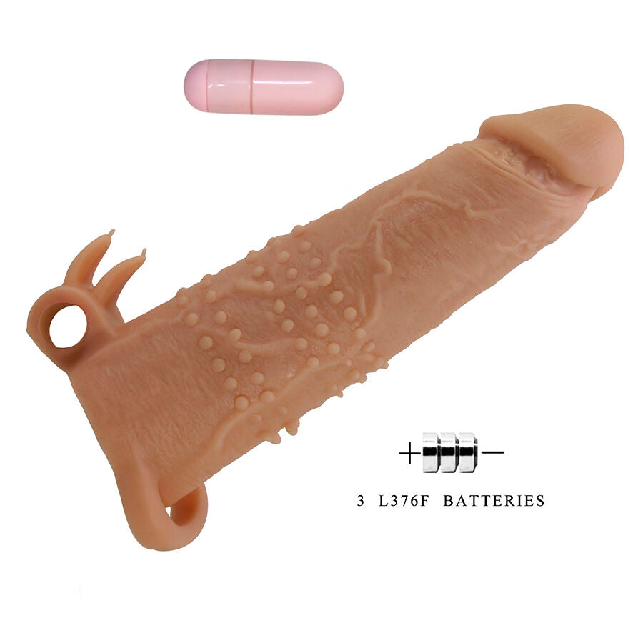 PRETTY LOVE - QUILLON PENIS SLEEVE WITH CLITORAL STIMULATOR AND VIBRATION