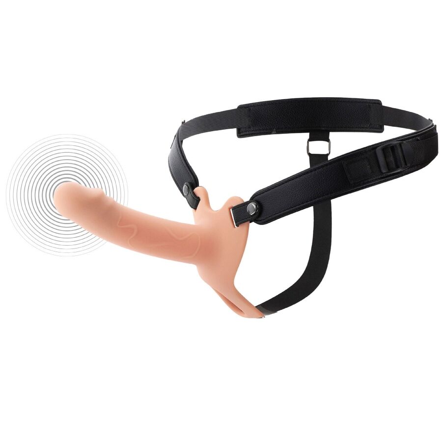 HIDDEN DESIRE - INFERNO VIBRATING PENIS SLEEVE STRAP-ON16 CM