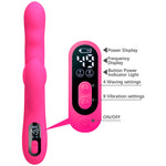 PRETTY LOVE - WINTERS MULTIFUNCTION RABBIT VIBRATOR WITH LED DISPLAY PINK