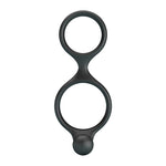 CRAZY BULL - FLORIAN DOUBLE COCK AND BALL RING BLACK