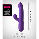 Fantasy For Her Super Sonix Thruster Rabbit Vibrator Purple