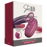 SHE.E.O - AUTOMATIC CLITORAL STIMULATING PUMP WITH LICKING EFFECT (PURPLE)