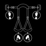 FETISH SUBMISSIVE - OPEN LEGS POSITION WITH NOPRENE LINING HANDCUFFS