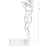 PASSION - WOMAN BS046 WHITE BODYSTOCKING ONE SIZE