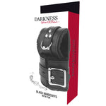 DARKNESS - BLACK LINED BDSM HANDCUFFS