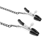 FETISH SUBMISSIVE - GAG RING WITH NIPPLE CLAMPS